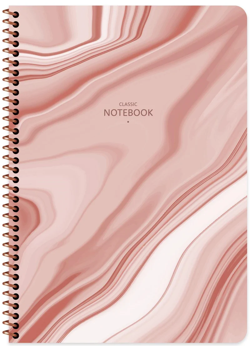 KESKİN DEFTER CLASSİC MARBLE A4 SPİRALLİ KARTON KAPAK 80 YP. ÇİZGİLİ 385011