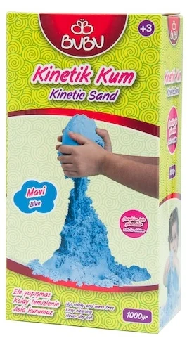 BU-BU KİNETİK KUM 1000 GR. MAVİ BUBU-KU0008