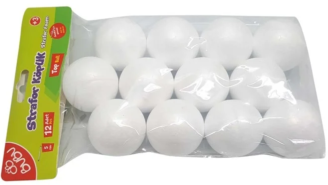 BU-BU STRAFOR KÖPÜK TOP 5CM 12'Lİ BUBU-KP0003