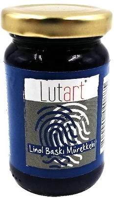 LUTART LİNOL BASKI MÜREKKEBİ 100 ML MAVİ LMB-6100-100-