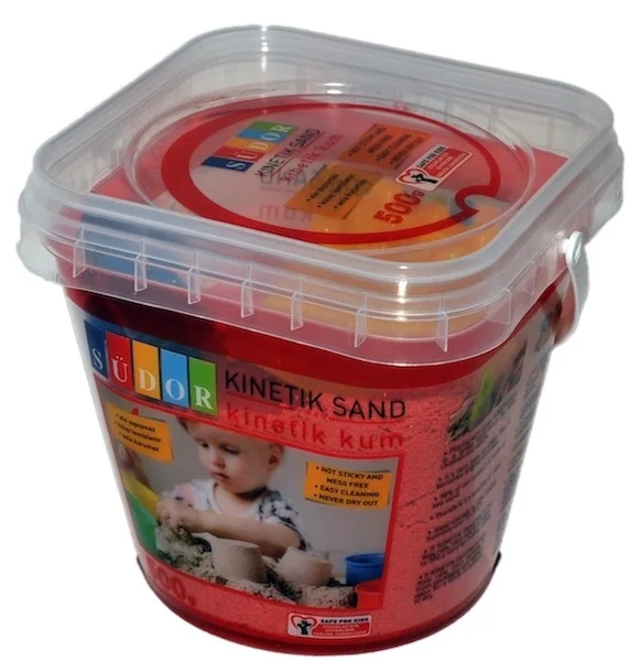 SÜDOR KİNETİK KUM KOVALI 500 G KIRMIZI KS02-3