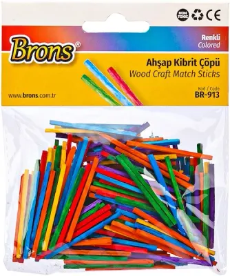 BRONS AHŞAP KİBRİT ÇÖPÜ RENKLİ BR-913