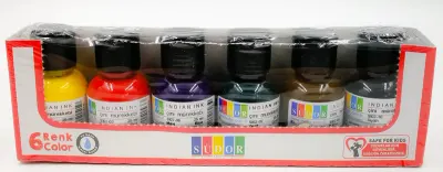 SÜDOR ÇİNİ MÜREKKEBİ 6 RENK 25 ML SI02-K1