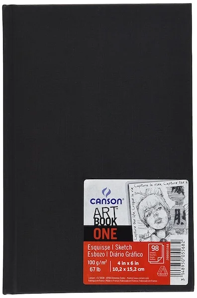 CANSON ÇİZİM BLOĞU ONE ARTBOOK SERT KAPAK SPİRALLİ 10.2x15.2 100 GR 80 SF 400039210