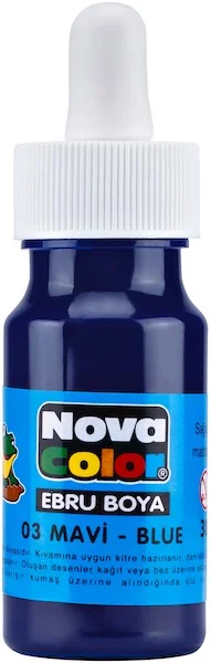NOVA COLOR EBRU BOYA ŞİŞE 30 CC MAVİ NC-242
