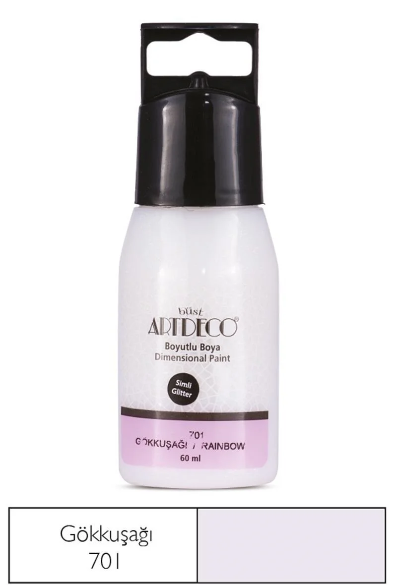 ARTDECO BOYUTLU BOYA SİMLİ 60 ML GÖKKUŞAĞI Y-041C-701