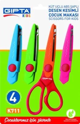 GIPTA MAKAS ŞEKİLLİ KESİM 4 LÜ BLİSTERLİ K7110