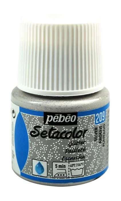 PEBEO KUMAŞ BOYASI SETACOLOR GLITTER 45 ML 329*209 SILVER