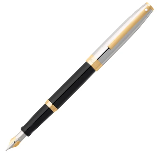 SHEAFFER DOLMA KALEM SAGARIS 9475-0 PARLAK SİYAH KROM M UÇ