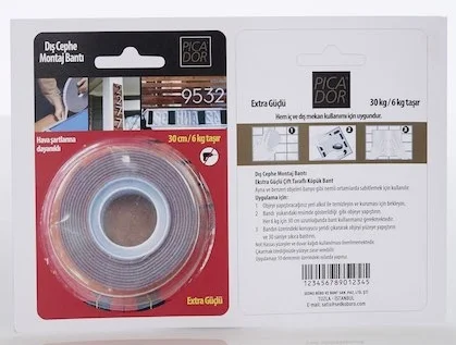 PICADOR ÇİFT TARAFLI MONTAJ BANDI DIŞ CEPHE 19X1,5MT KC001