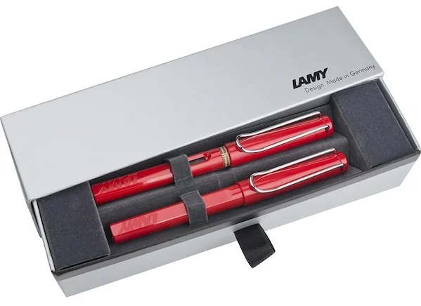 LAMY DOLMA KALEM+ROLLER KALEM SET SAFARI KIRMIZI 16-M/316