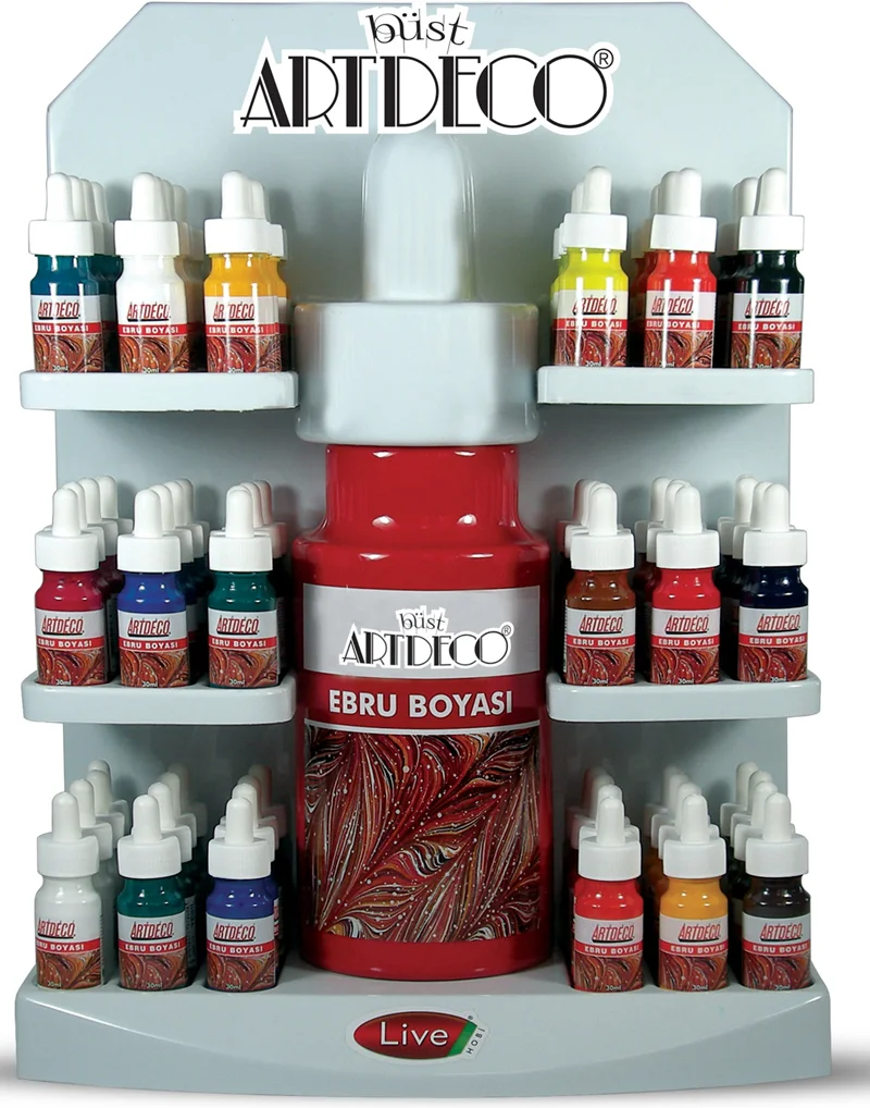 ARTDECO STAND EBRU BOYALARI TEZGAHÜSTÜ STAND BOŞ (72 ADET) Y-100-S05