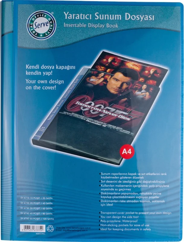 SERVE SUNUM DOSYASI 30 LU MAVİ SV-6730-MAV