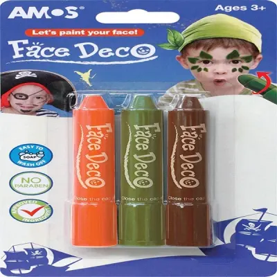AMOS YÜZ BOYASI SET 3 LÜ BLS. FD5B3B