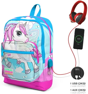 YAYGAN ÇANTA SIRT CORAL HIGH USB+AUX SOKETLİ 23811