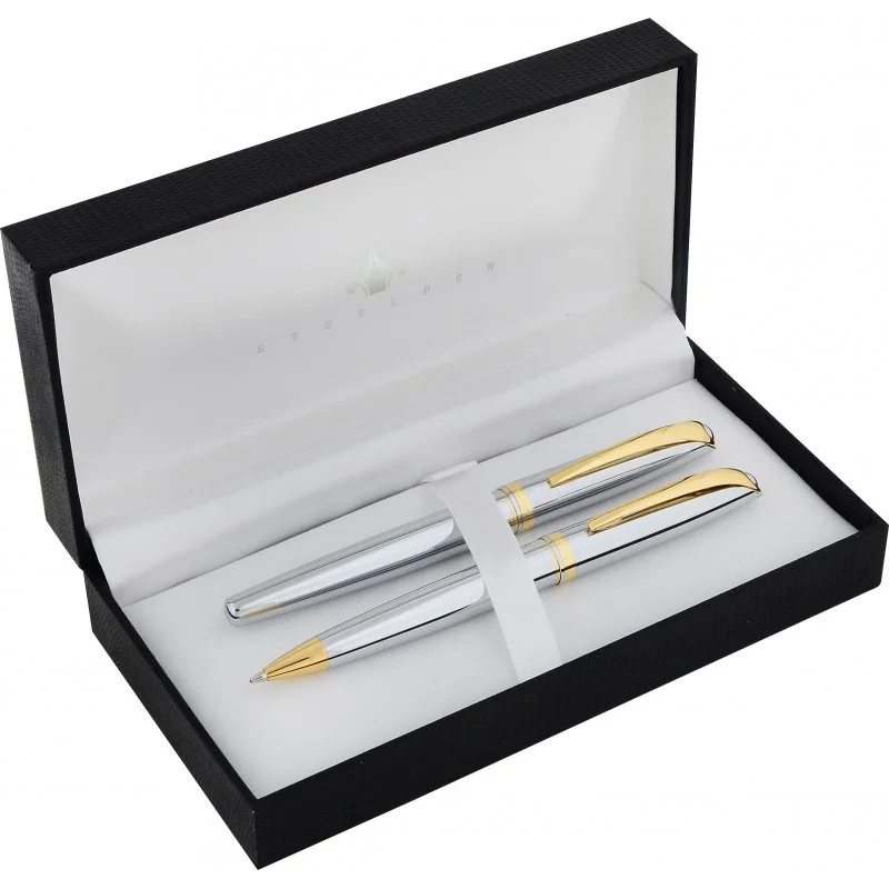 STEELPEN DOLMA KALEM+TÜKENMEZ KALEM SET TRUVA SERİSİ 0167