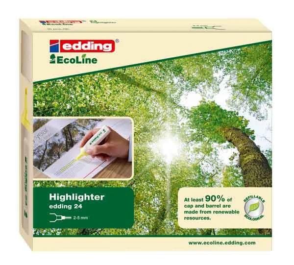 EDDING FOSFORLU KALEM ÇEVRE DOSTU ECOLINE E-24 4 LÜ