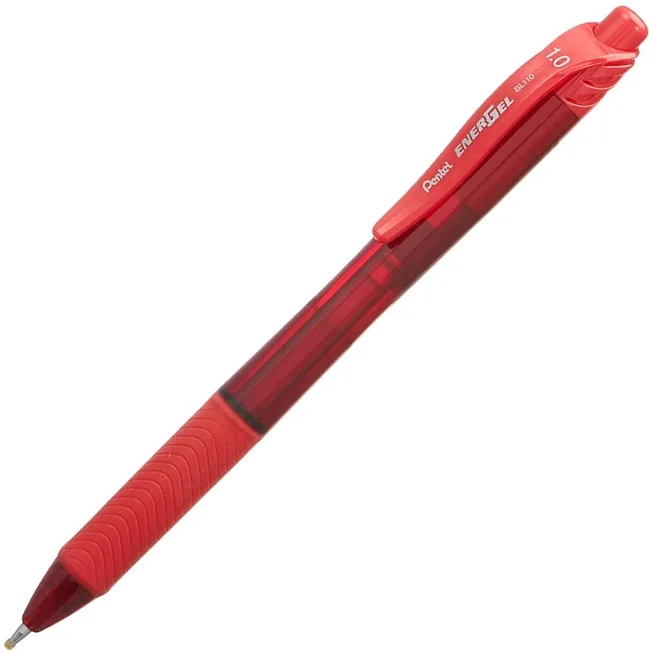 PENTEL ROLLER KALEM ENERGEL BL110 1.0 MEKANİZMALI KIRMIZI Y BL110-B