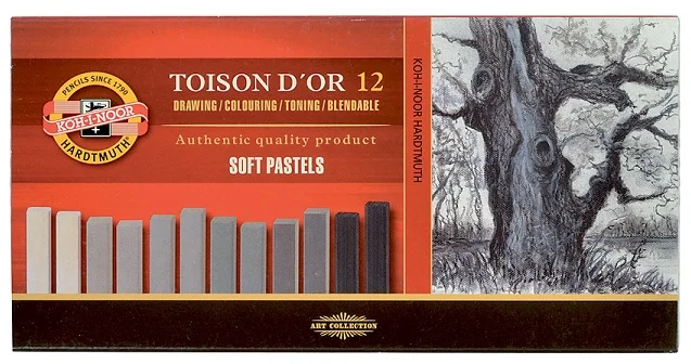 KOHINOOR SET ARTİSTS DRY CHALKS GREY 8592-012002GY