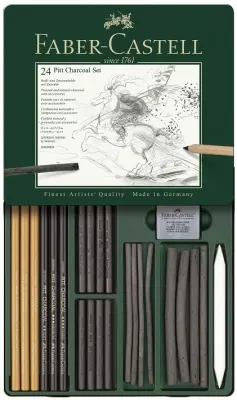 FABER PİTT BOYA MONOCHROME KÖMÜR SETİ 112978