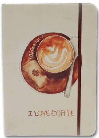 SCRIKSS NOTELOOK DEFTER I LOVE LATTE COFFEE A6 DÜZ
