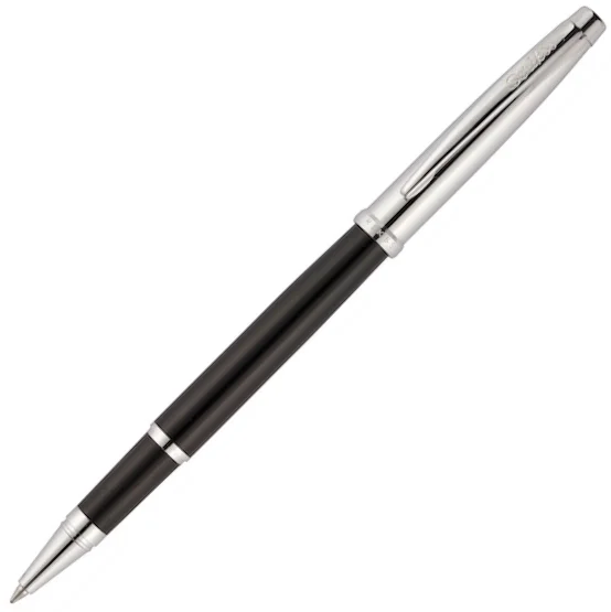 SCRIKSS ROLLER KALEM 800 KRİSTAL KUTU YARI KROM SİYAH