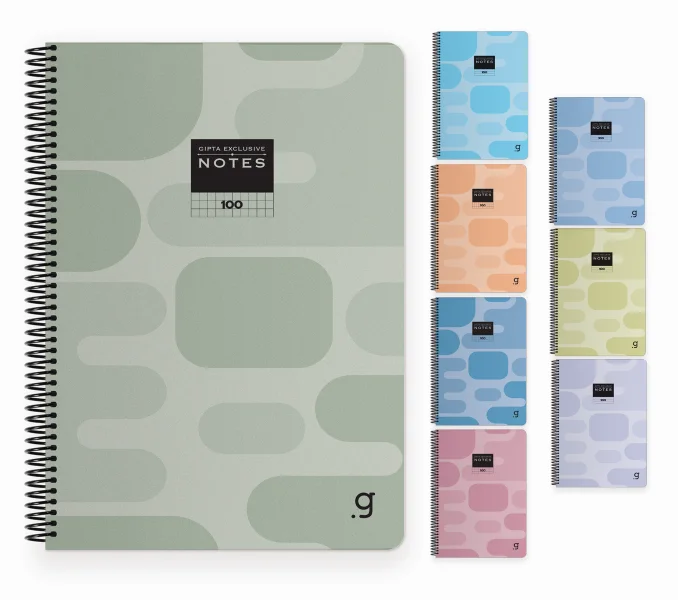 GIPTA DEFTER EX NOTES A4 SPİRALLİ PP KAPAK 80 YP. ÇİZGİLİ 6935