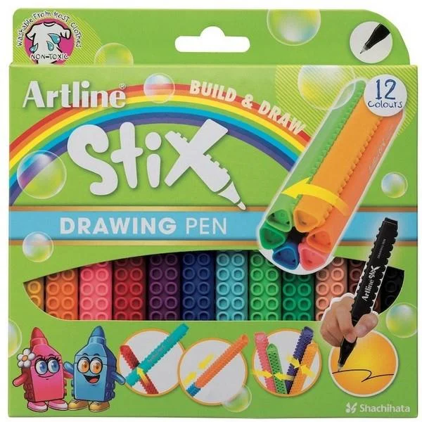 ARTLINE ÇİZİM KALEMİ STIX DRAWING PEN SET 12 RENK A-ETX-200.12WK