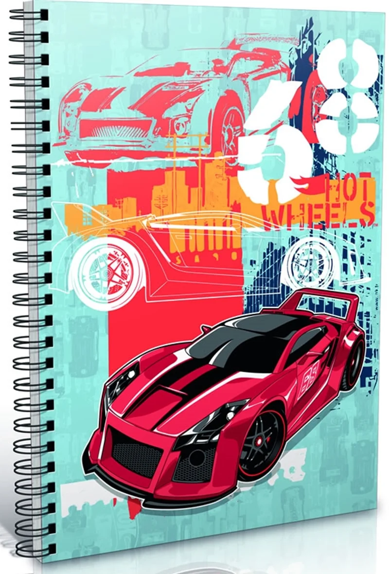 GIPTA DEFTER HOT WEELSS A6 SPİRALLİ KARTON KAPAK 80 YP.5395