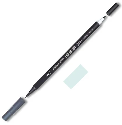 MARVY FIRÇA KALEM BRUSH PEN ÇİFT UÇLU 1800-051 AQUA GREY