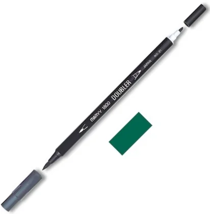 MARVY FIRÇA KALEM BRUSH PEN ÇİFT UÇLU 1800-073 TEAL