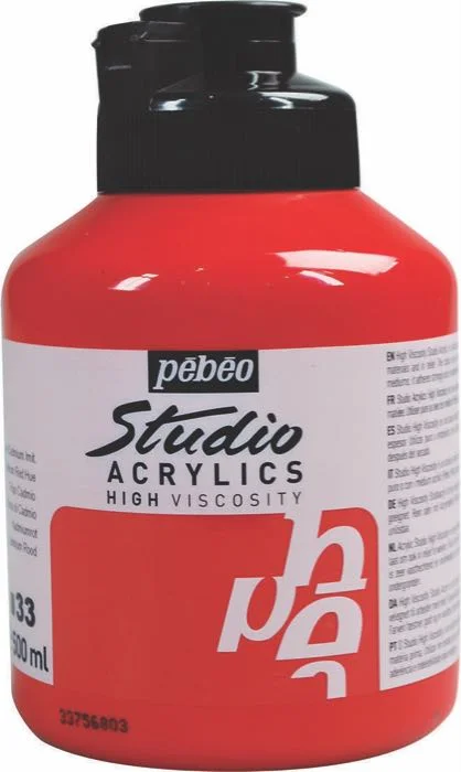PEBEO AKRİLİK BOYA STUDIO 500 ML 171*33 CADMIUM RED