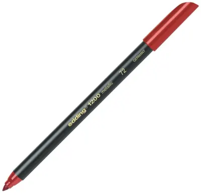 EDDING GRAFİK KALEMİ E-1200 METALİK KIRMIZI