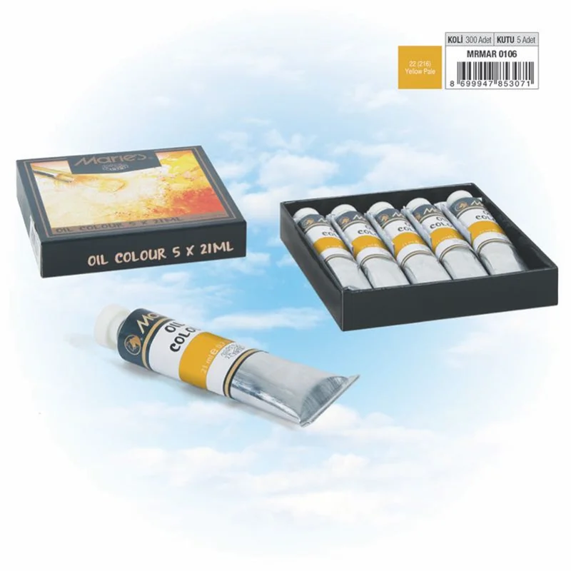 MARIES YAĞLI BOYA 21 ML E75-22*216 YELLOW PALE