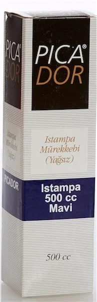 PICADOR ISTAMPA MÜREKKEBİ 50 CC MAVİ KE005