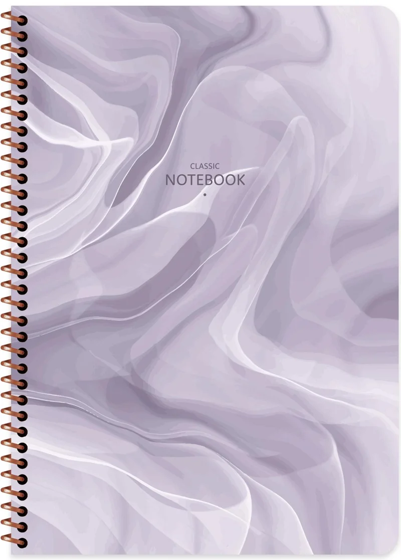 KESKİN DEFTER CLASSİC MARBLE A4 SPİRALLİ KARTON KAPAK 80 YP. KARELİ 385012