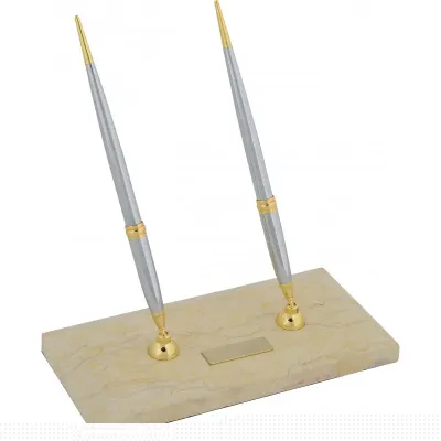 STEELPEN MASA SETİ MERMER MEDALİST ÇİFTLİ 56-2