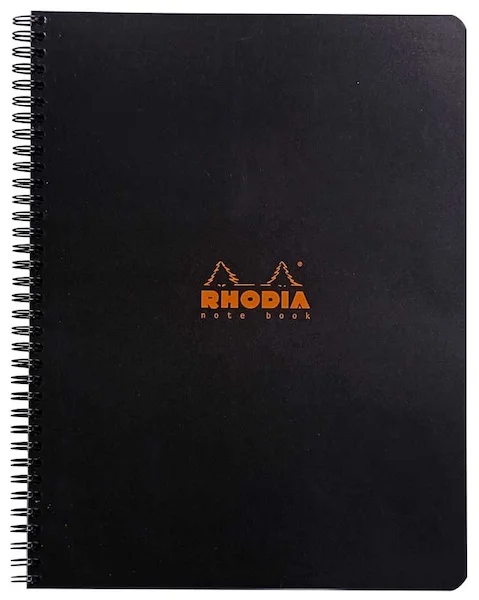 RHODIA DEFTER BASIC SPİRALLİ A4+ 80 GR 80 YP KARELİ SİYAH RD193009