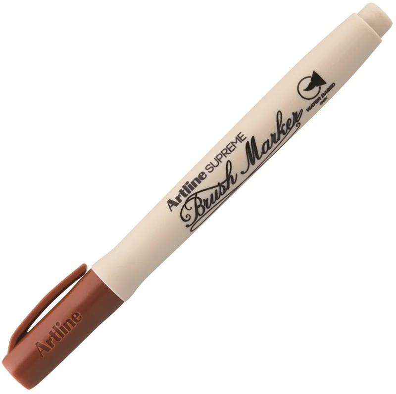 ARTLINE KEÇELİ KALEM SUPREME BRUSH MARKER FIRÇA UÇLU KAHVERENGİ A-EPF-F BROWN