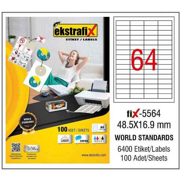EKSTRAFİX LASER ETİKET 48.5x16.9 MM FİX-5564