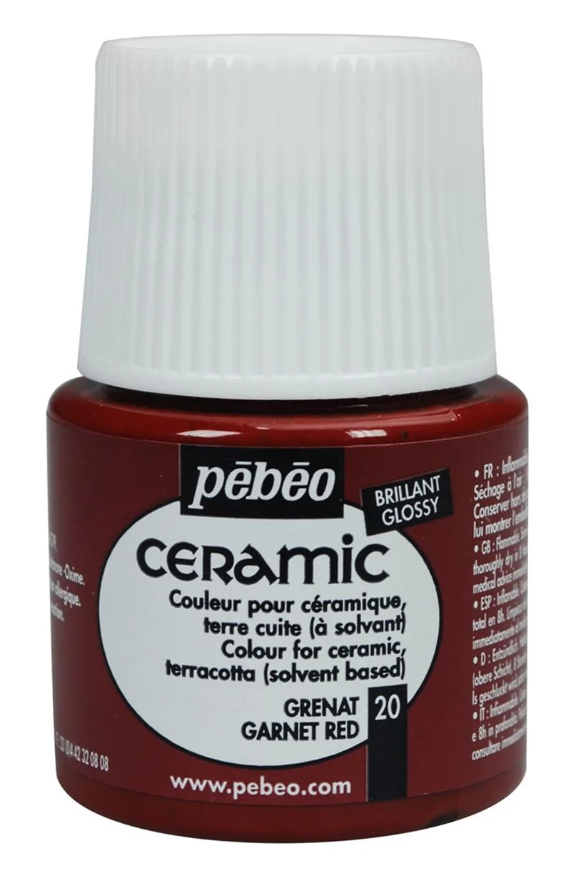 PEBEO SERAMİK BOYASI 45 ML 025*20 GARNET RED