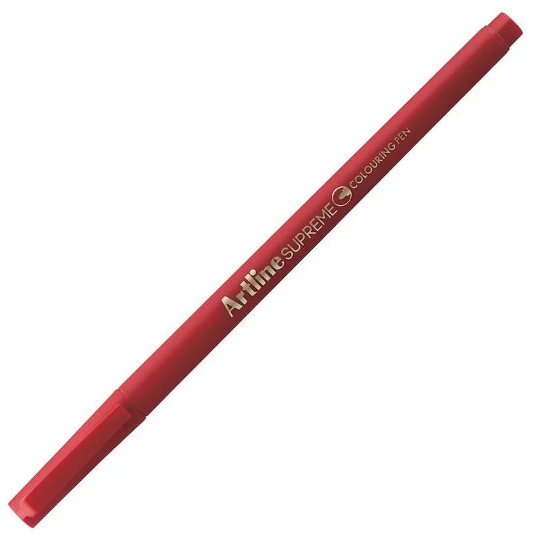 ARTLINE KEÇELİ KALEM SUPREME COLORING 210 0.6 KIRMIZI A-EPFS-210 RED