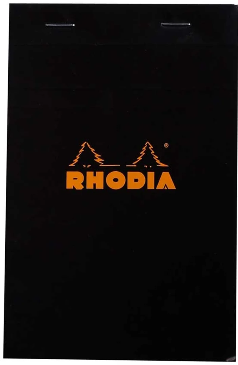 RHODIA BLOKNOT BASIC DİKİŞLİ 11x17 80 GR 80 YP KARELİ SİYAH RT142009