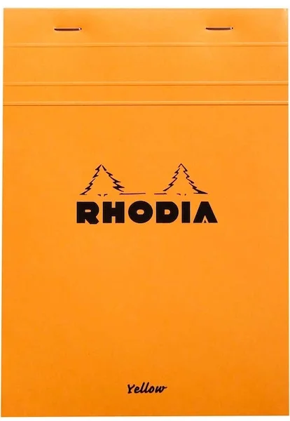 RHODIA BLOKNOT BASIC DİKİŞLİ A5 80 GR 80 YP KARELİ TURUNCU SARI KAĞIT RT16260