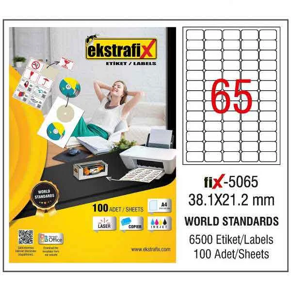 EKSTRAFİX LASER ETİKET 192x59 MM FİX-5104