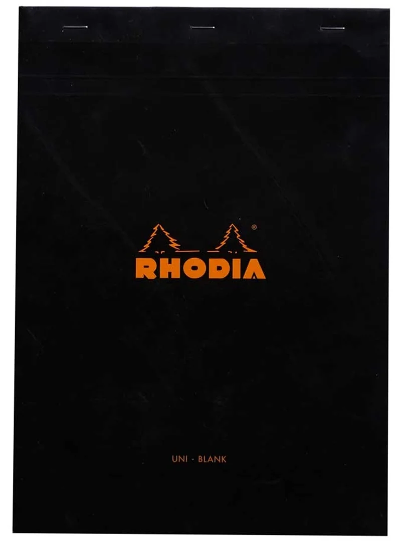 RHODIA BLOKNOT BASIC DİKİŞLİ A4 80 GR 80 YP DÜZ SİYAH RA180009