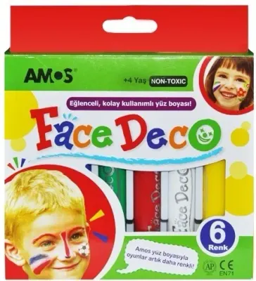 AMOS YÜZ BOYASI SET 6 LI BLS. FD5P6