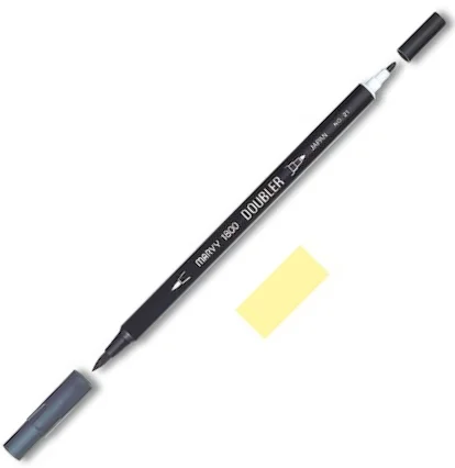 MARVY FIRÇA KALEM BRUSH PEN ÇİFT UÇLU 1800-068 DAFFADIL YELLOW