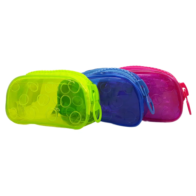 VİNTAGE LABEL KALEMKUTU BÜYÜK BOY BUBBLE SİLİKON ZİPPER 2711