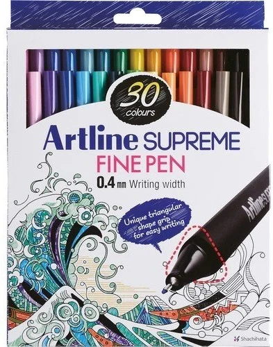 ARTLINE FINELINER KALEM SUPREME FINE 200 0.4 SET 30 LU KARIŞIK RENK A-EPFS-200.30W